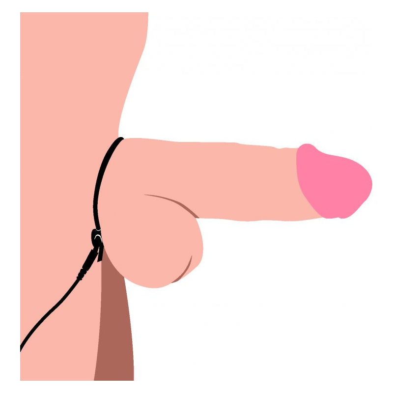 Jolted Cock &amp; Ball Strap With Penis Stim