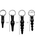 4 Piece Anal Rimmer Ringed Silicone Kit