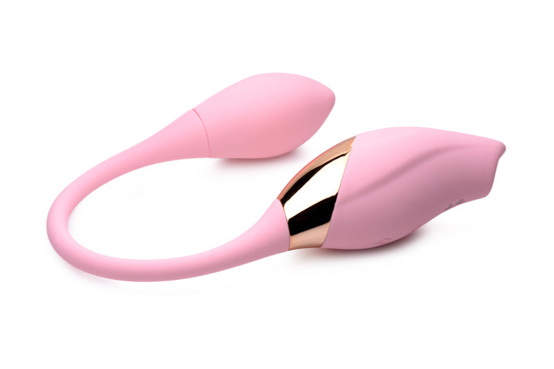 Shegasm 8X Tandem Plus Silicone Suction Clitoral Stimulator and Egg