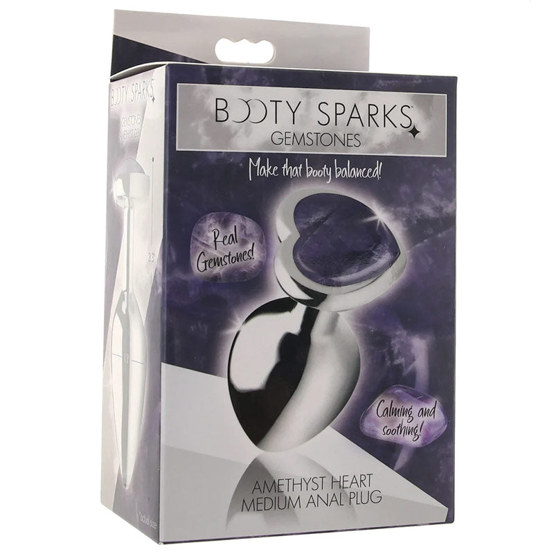 Booty Sparks Gemstones Amethyst Heart Anal Plug