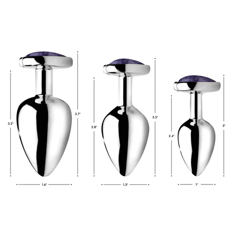 Booty Sparks Gemstones Amethyst Heart Anal Plug