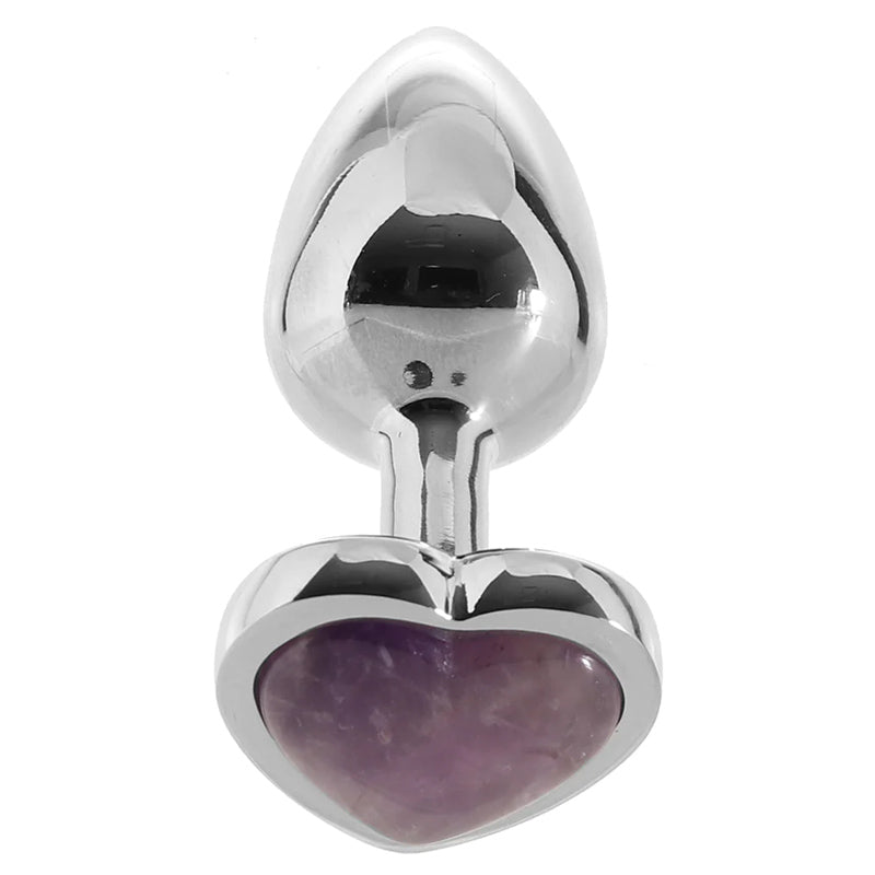 Booty Sparks Gemstones Amethyst Heart Anal Plug