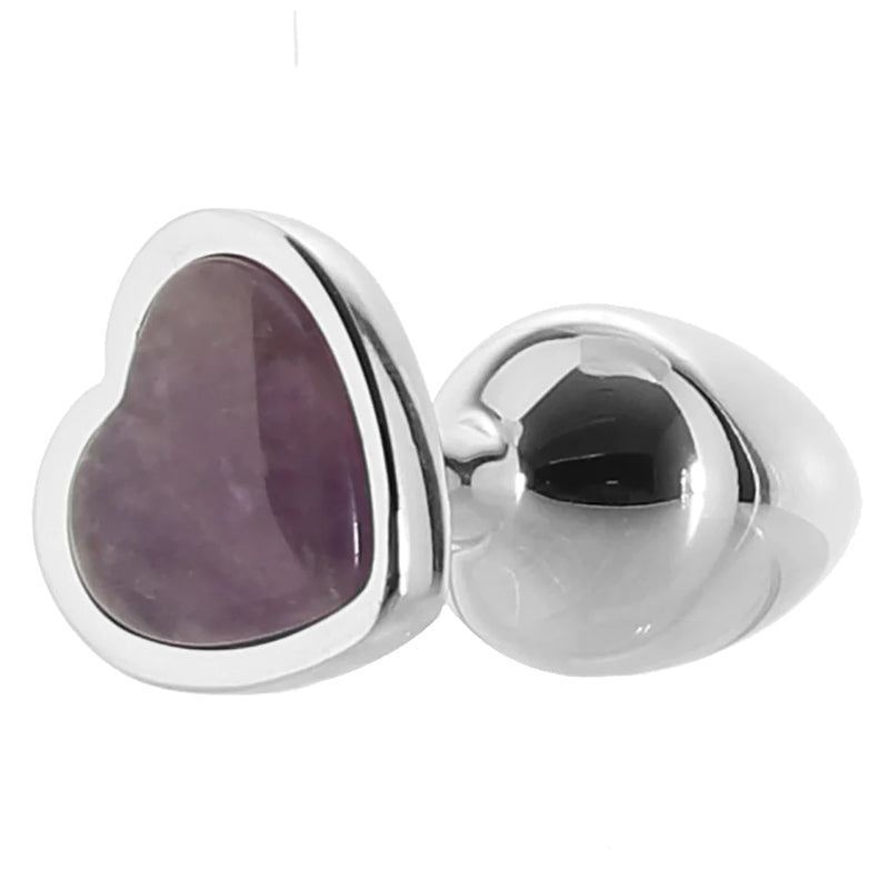 Booty Sparks Gemstones Amethyst Heart Anal Plug