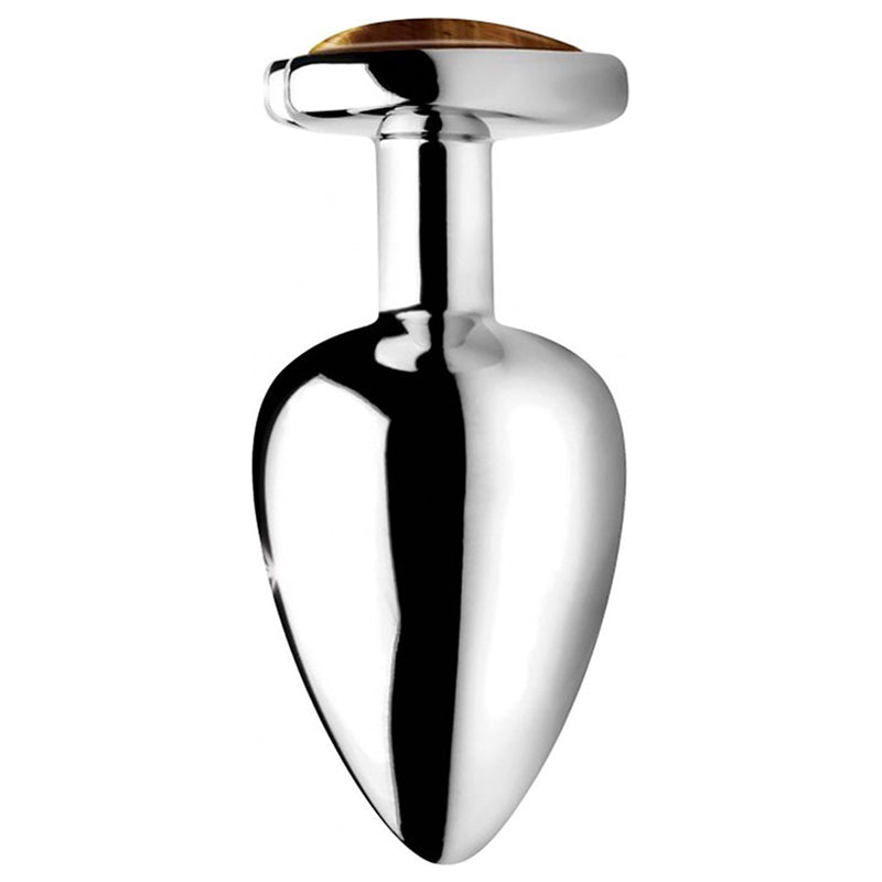 Booty Sparks Gemstones Tiger Eye Heart Anal Plug