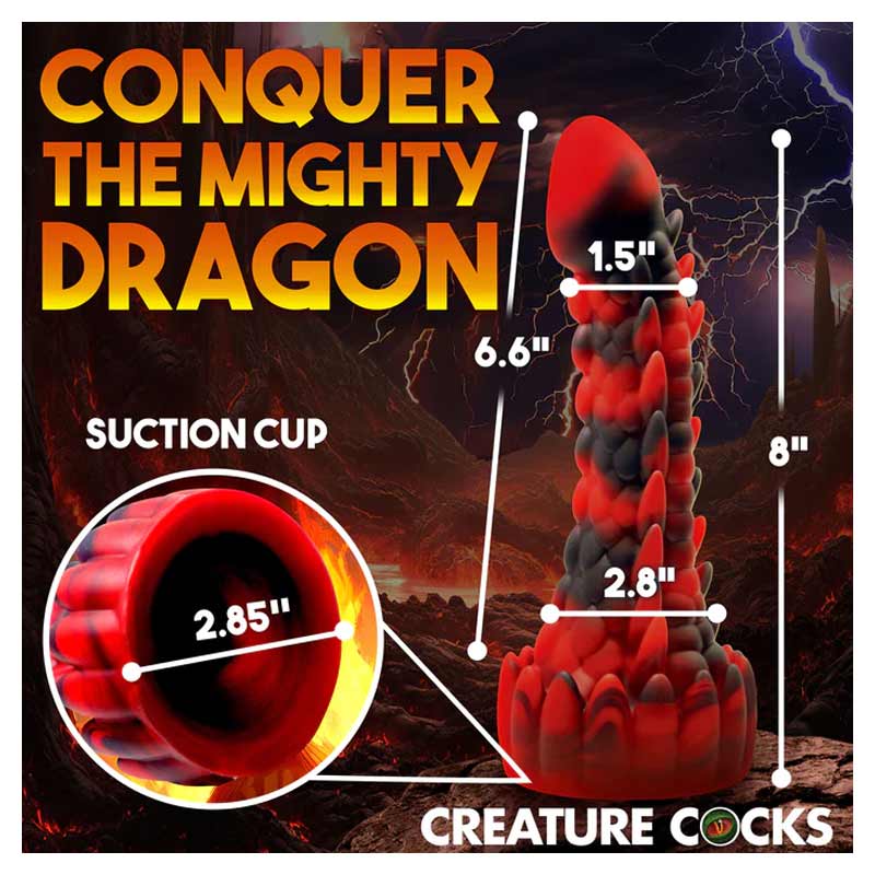 Creature Cocks Demon Rising Scaly Dragon Dildo