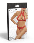 La Lure Hellcat Lace and Bows Two-Piece Set
