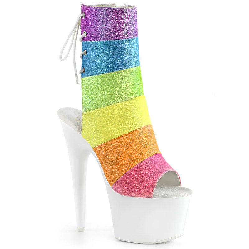 ADORE-1018 Rainbow Glitter Heel