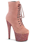 ADORE-1020 Mini Glitter Suede Heel