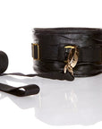 Adore Soft Rouched Faux Leather Collar With Leash