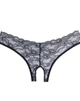 Allure Open Panty With Lace Front & Lace Strap Back