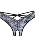 Allure Open Panty With Lace Front & Lace Strap Back