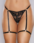 Adore Say It With Garters Lace Thong
