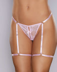 Adore Say It With Garters Lace Thong