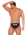 Zeus Wet Look Brief With Pouch Front