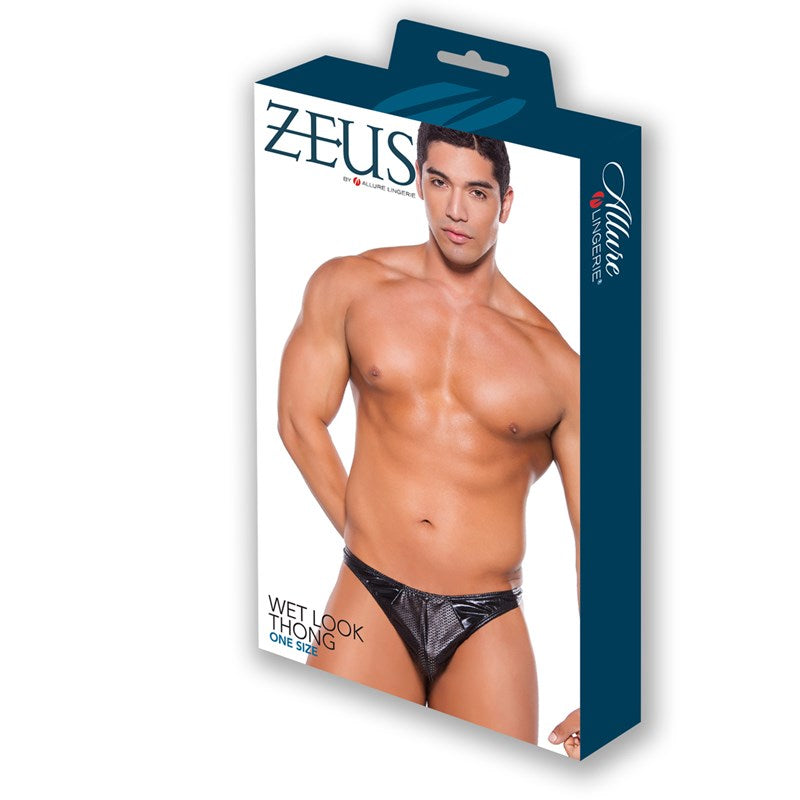 Zeus Wet Look Thong (Pouch Front)