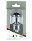 Lux Active - Rose 3.5 Inch Metal Butt Plug