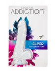 Crystal Addiction - 7 Inch Dong Jelly & Rubber Dildo