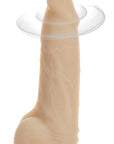 Naked Addiction 7 Inch Rotating & Vibrating Dong With Remote