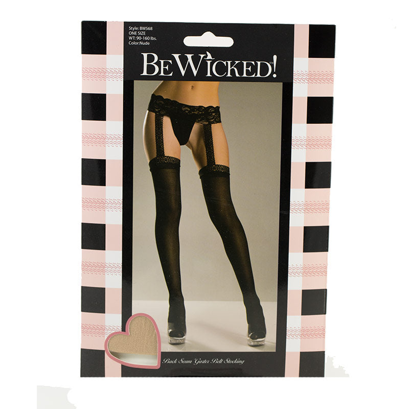 Back-Seam Garter Belt Stockings