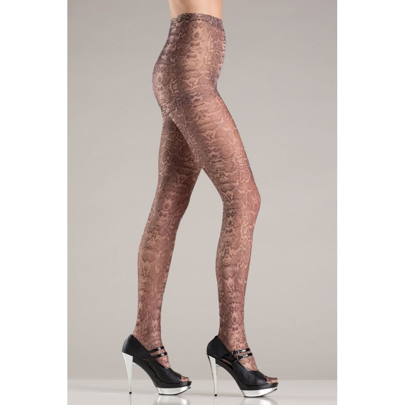 Tan Snake Skin Pantyhose