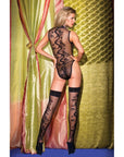 Teddy With Jacquard Swirl Pattern & Matching Stockings