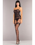 Bodystocking With Garterbelt Straps