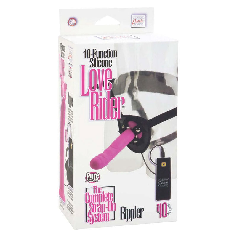 Silicone Love Rider Rippler Strap On Set