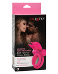 Silicone Rechargeable Butterfly Dual Ring