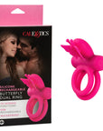 Silicone Rechargeable Butterfly Dual Ring