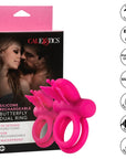 Silicone Rechargeable Butterfly Dual Ring