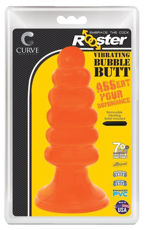Rooster Vibrating Bubble Butt - Butt Plug