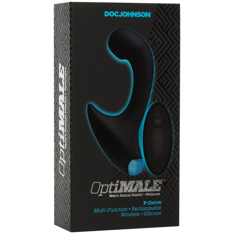 OptiMale Vibrating P Curve with Wireless Remote