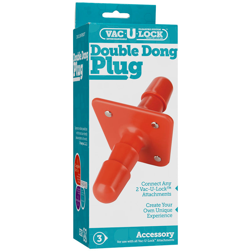 Vac-U-Lock Double Dong Plug - Non-retail Packaging
