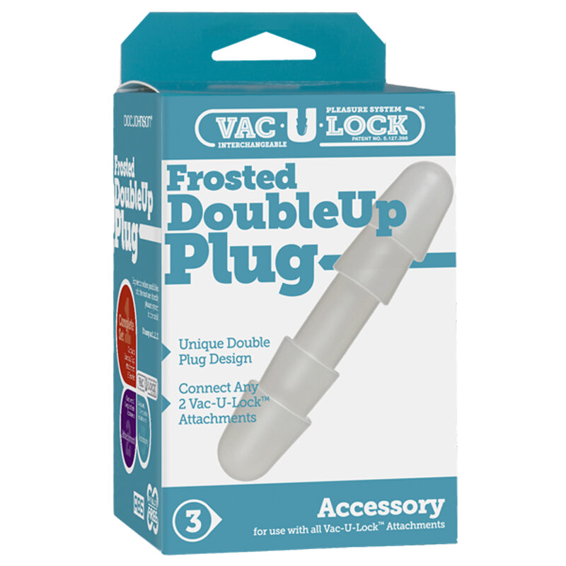 Vac-U-Lock Frosted Double Up Plug - Non-retail Packaging