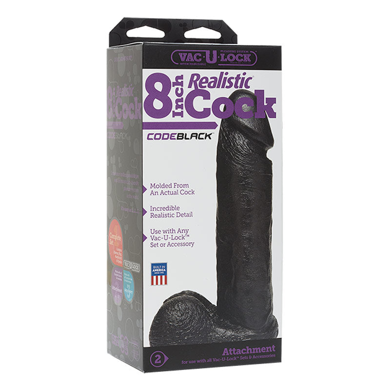 Vac-U-Lock Realistic Cock - Non-retail Packaging