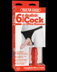 Vac-U-Lock 7 Inch Realistic Cock With Ultra Harness