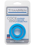 TitanMen Silicone Cock Rings Double Pack