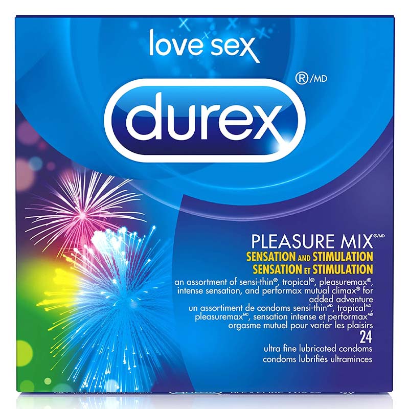 Durex Pleasure Mix Lubricated Condoms