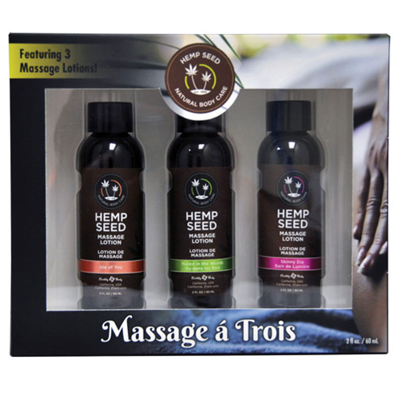 Earthly Body Massage A Trois Massage Lotion Gift Set