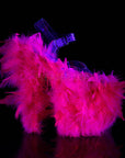 FLAMINGO-808 Marabou Feather Heel