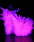 FLAMINGO-808 Marabou Feather Heel