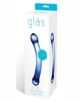 6 Inch Blue Curved G-spot Glass Dildo