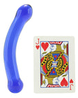 6 Inch Blue Curved G-spot Glass Dildo