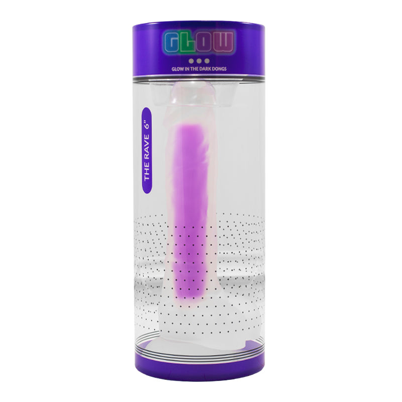 Glow Rave Silicone Glow In The Dark Dildo