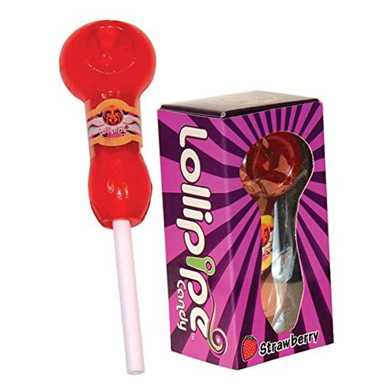 Strawberry Lollipipe Edible Candy Pipe
