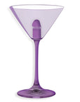Light Up Martini Weenie Glass Purple