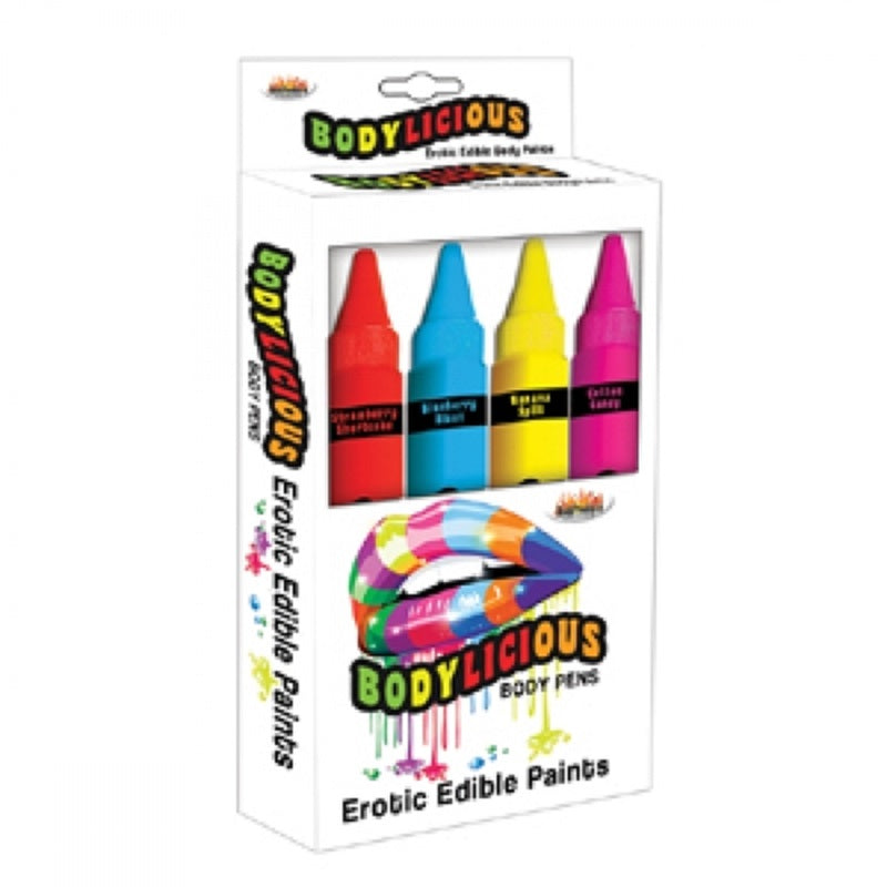 Bodylicious Edible Body Pens 4 Pk Assorted Flavors