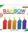 Pecker Party Candles Assorted Colors
