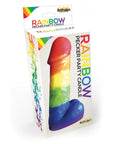Rainbow Pecker Party Candle 7.5 Inch