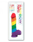 Rainbow Sex Toys Pumped Rainbow Silicone Dildo